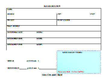 Grab A Registration Form